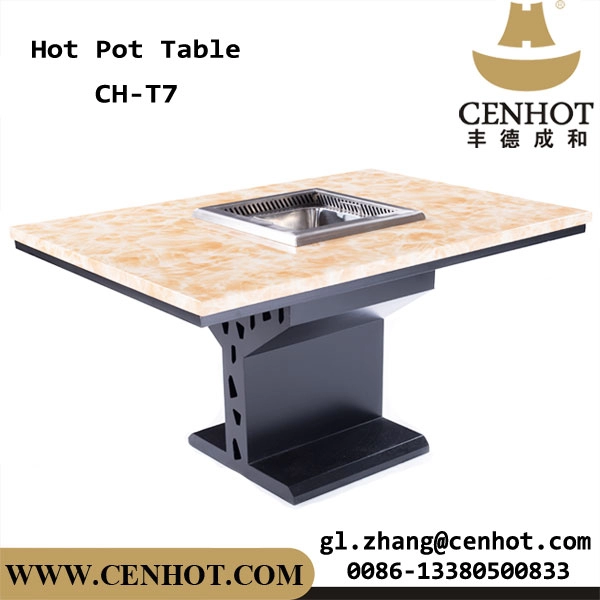 CENHOT大型無煙鍋レストランダイニングテーブルサプライヤー