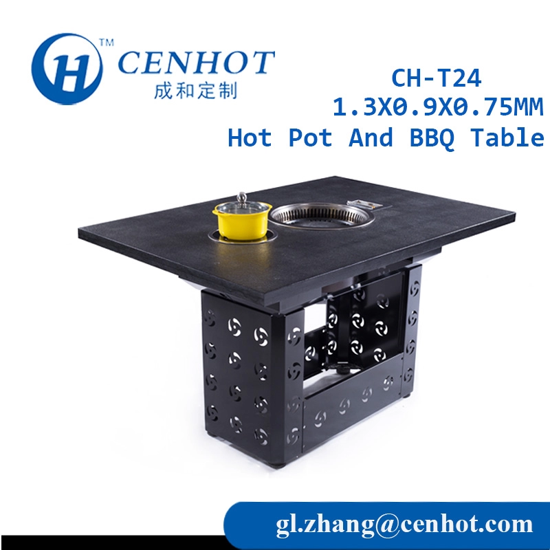 販売サプライヤーCH-T24のための正方形の金属鍋とバーベキューテーブル-CENHOT