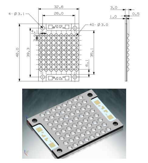 高輝度UV LEDモジュールチップ