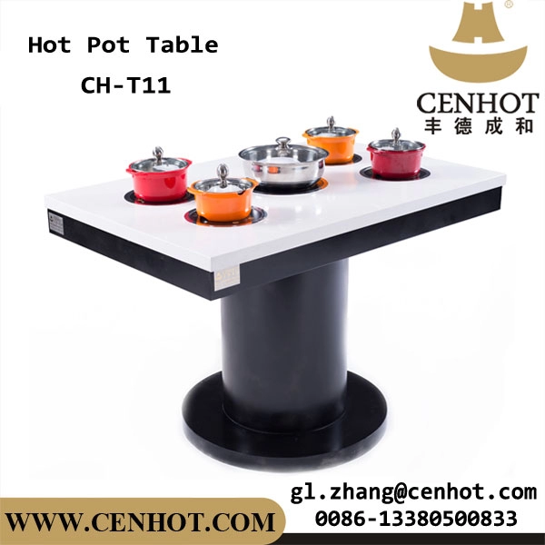 CENHOT 商業カスタマイズされたレストランのダイニングテーブル屋内鍋テーブル