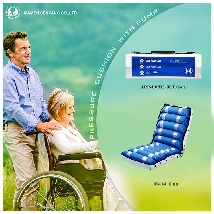 カスタムziseoemコンフォート交互圧力抗床ずれ医療用インフレータブルパッドシートチェア車椅子エアクッション