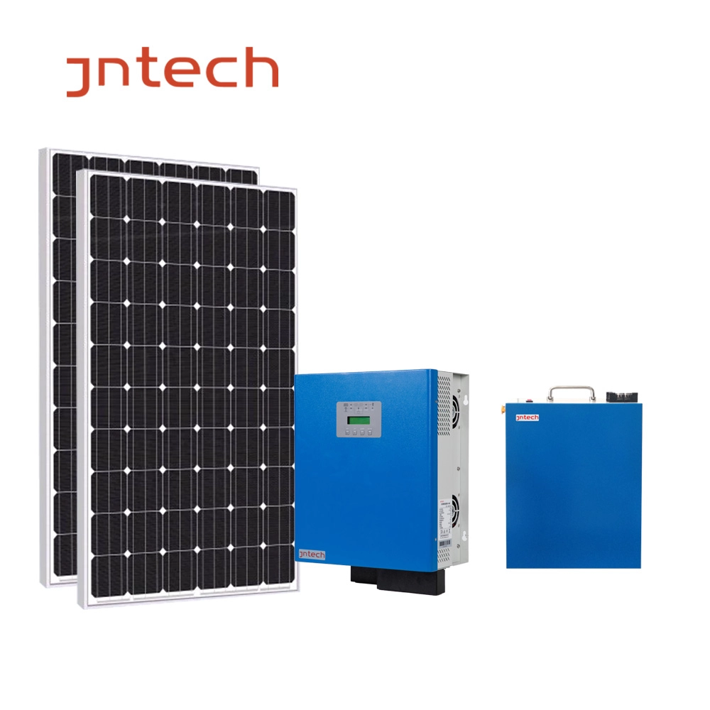 JNTECHインストールが簡単完全な5000w5kwオフグリッド家庭用照明太陽光発電キット太陽エネルギーシステム価格