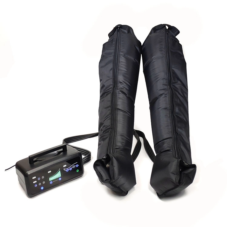 新しいポータブル空気圧圧縮治療装置スポーツ回復ブーツマッサージ機足脚マッサージャー