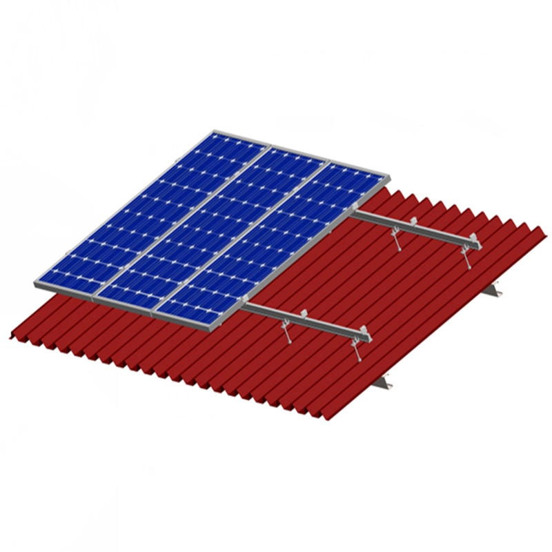 100KW取り付けルーフパネルシステムソーラータイルサポートブラケット