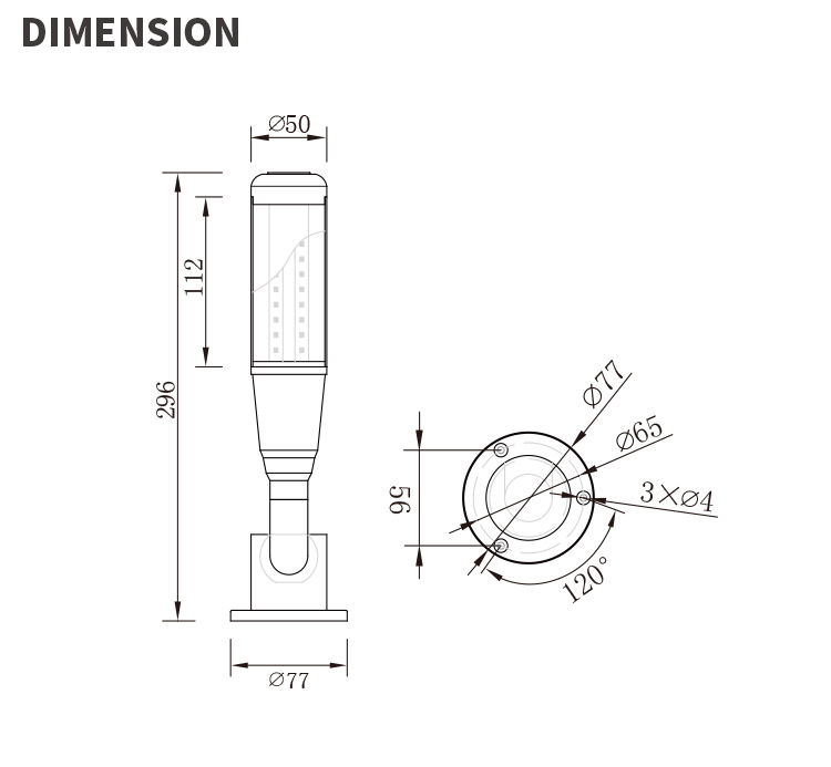 5V use stack light 