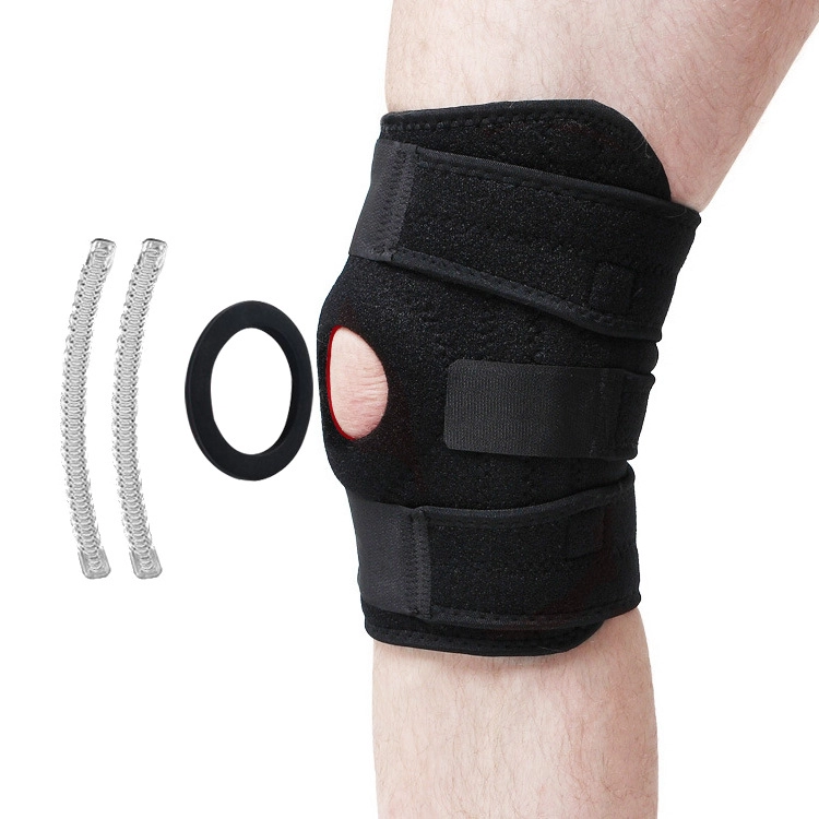 膝の痛みのための調整可能なスプリングショック吸収膝ブレース