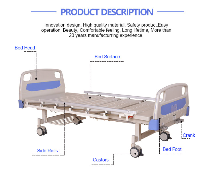 2 function manual hospital bed