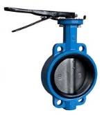 Cast iron wafer butterfly valve