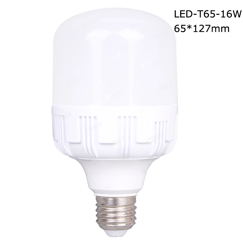 円筒形LEDT65電球16Wプラスチックおよびアルミニウム