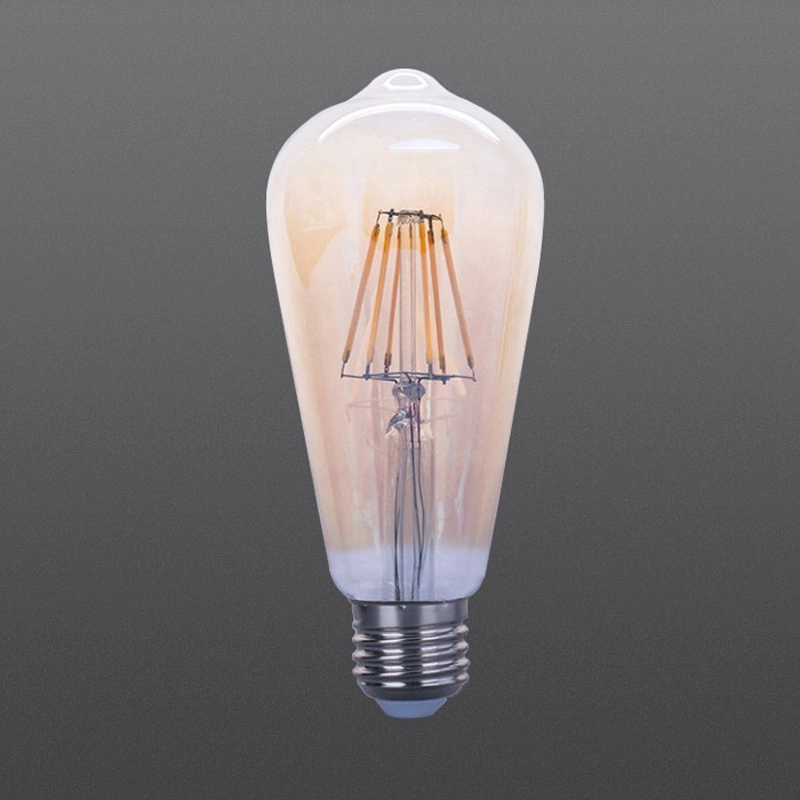 LEDフィラメント電球ST64琥珀色4W6W8W
