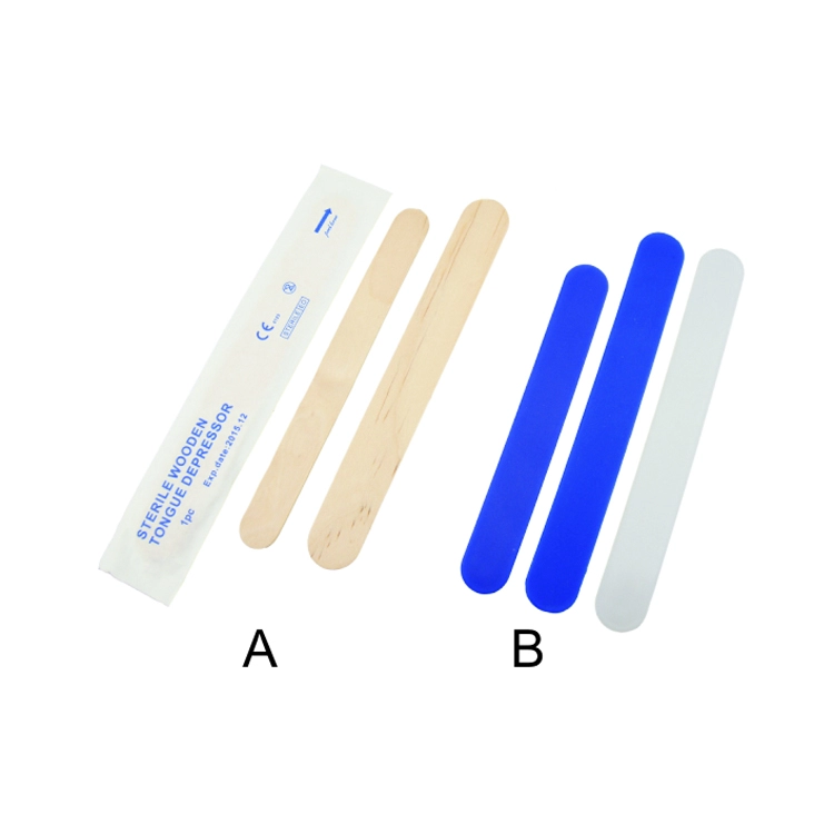 新しいパッキングが付いている使い捨ての木製の舌圧子