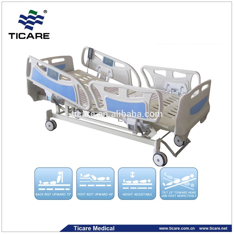 5つの機能のステンレス鋼電気ICU病棟看護ベッド