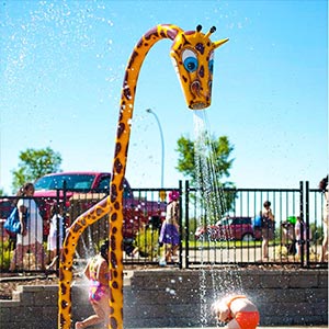 Giraffe dripping