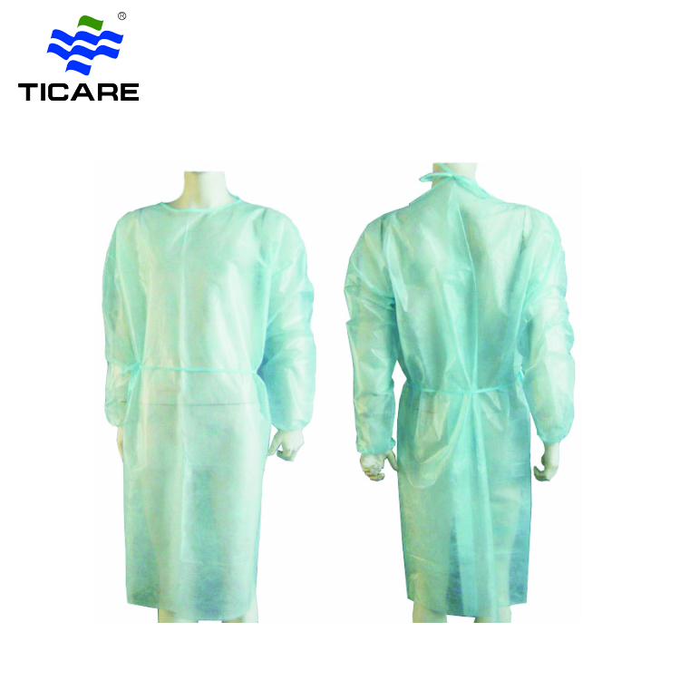 Disposable PP protective waterproof isolation gowns