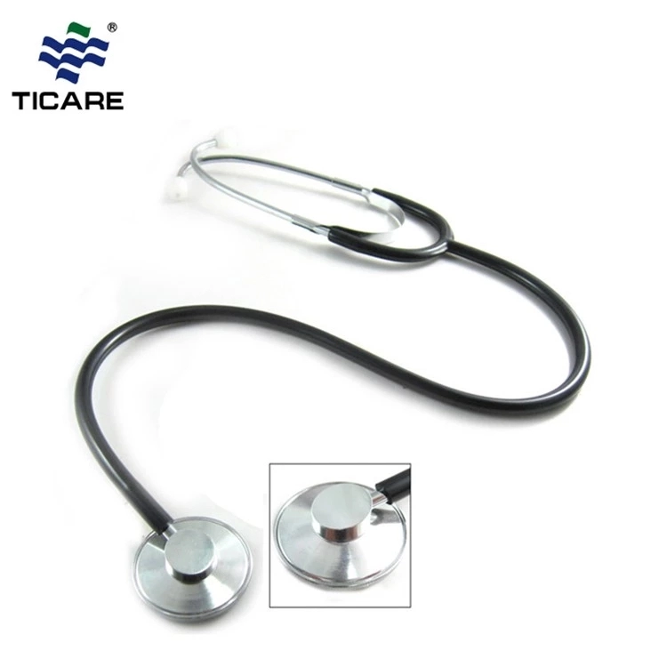 成人用シングルヘッド聴診器（TC1057）アルミニウム合金-黒