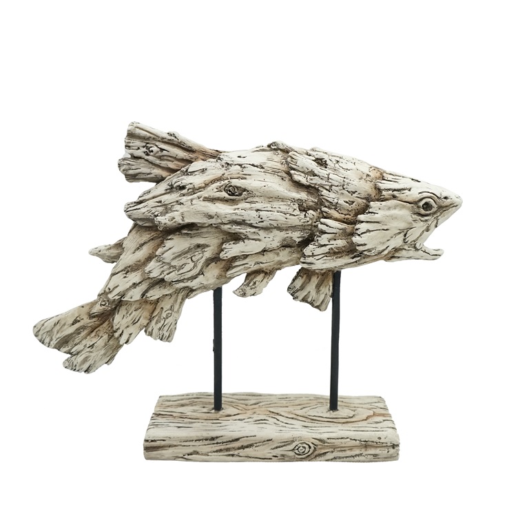 driftwood fish sculpture