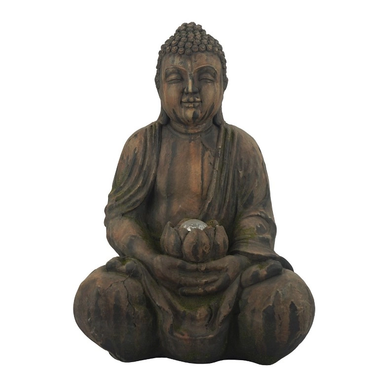 仏像を瞑想するMGOガーデンデコレーション