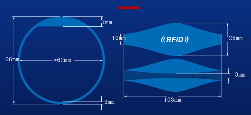 RFID 耐久性のあるリストバンド