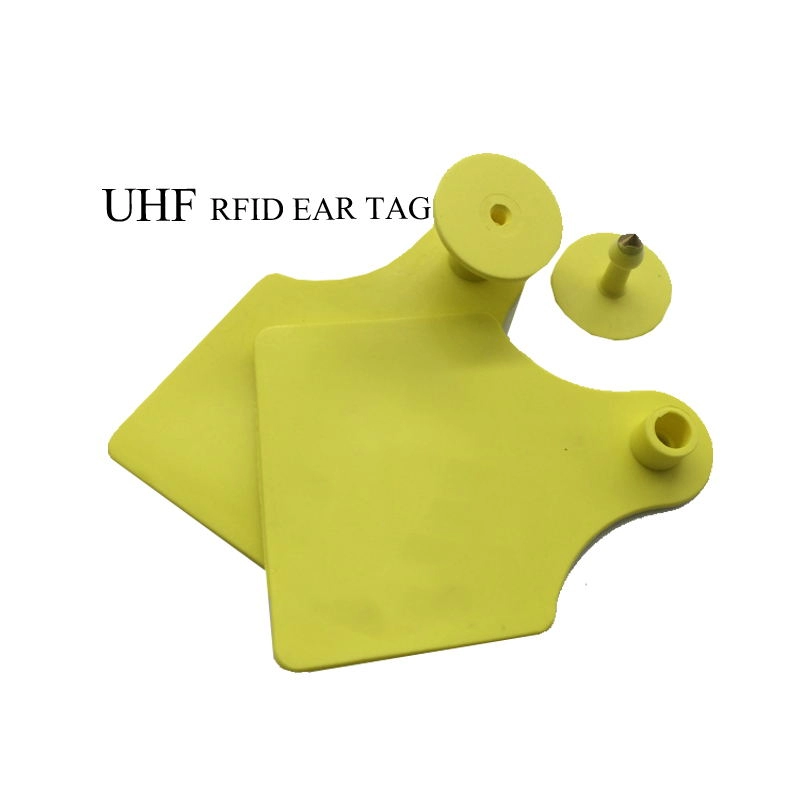 長距離 UHF RFID QR コード羊豚用動物スマート耳タグ