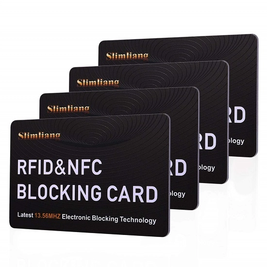 銀行カード保護用のRFIDブロッキングカード