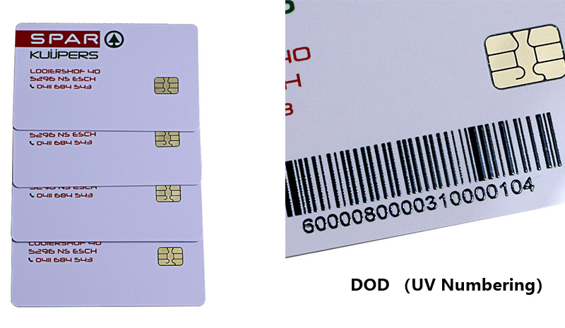 ISSI 4442 バーコード付き IC カード