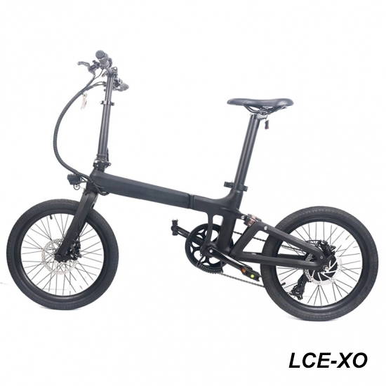 LightCarbon 新型カーボン折りたたみ電動自転車 LCE-XO