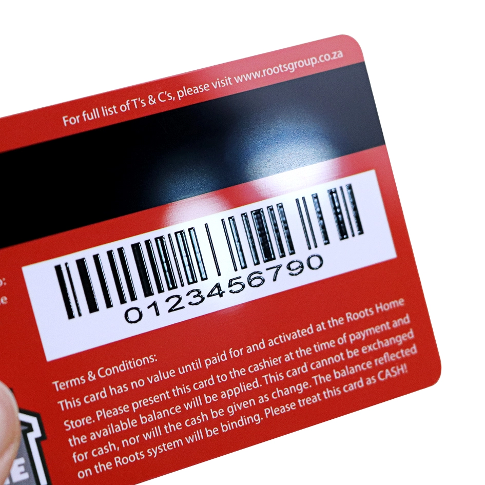 ISO規格RFID非接触Mifareカード（バーコード付き）