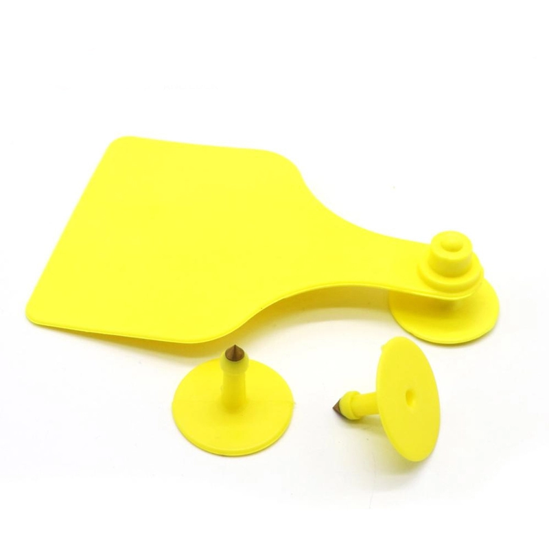 高い安全性の黄色の識別追跡RFID動物の耳タグ