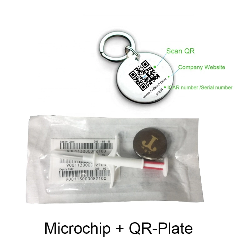 2.12x12MM RFID動物ID注射器付きマイクロチップ