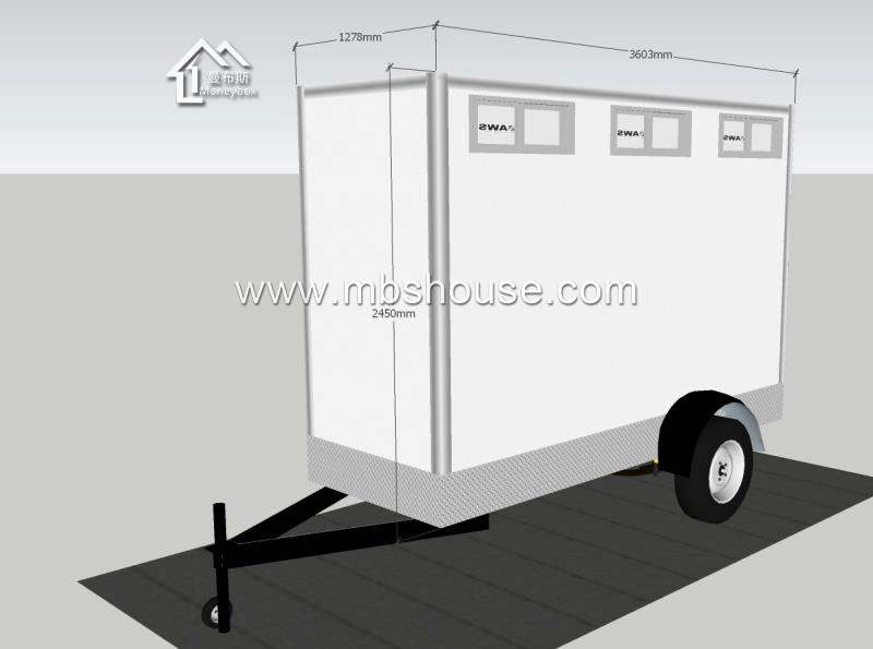 中国供給 Ourdoor トレーラー移動式トイレ販売
