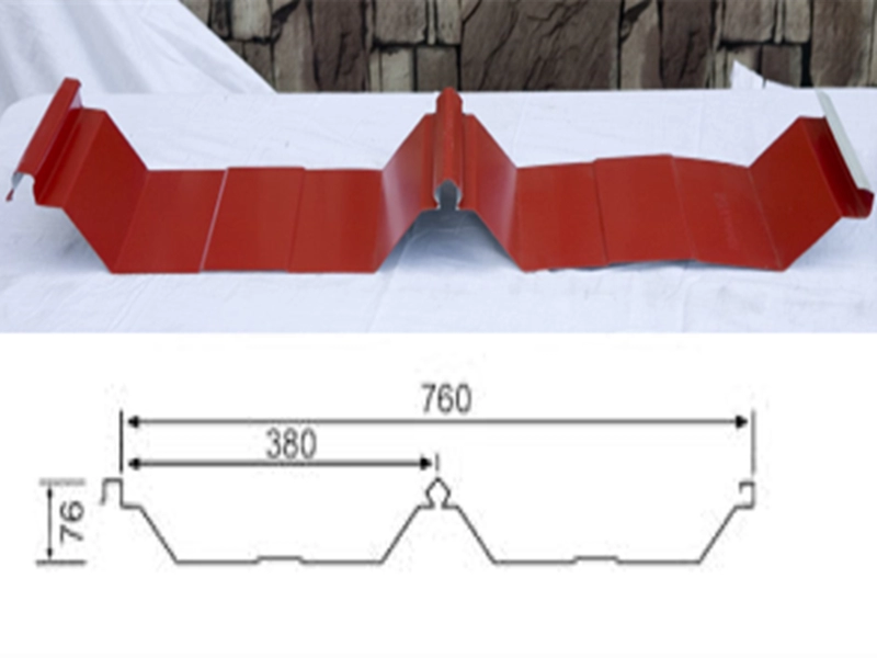 760 バイト型壁パネル波形鋼板屋根シート