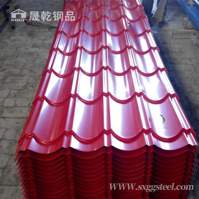カラーコーティング波形亜鉛メッキ屋根鋼板