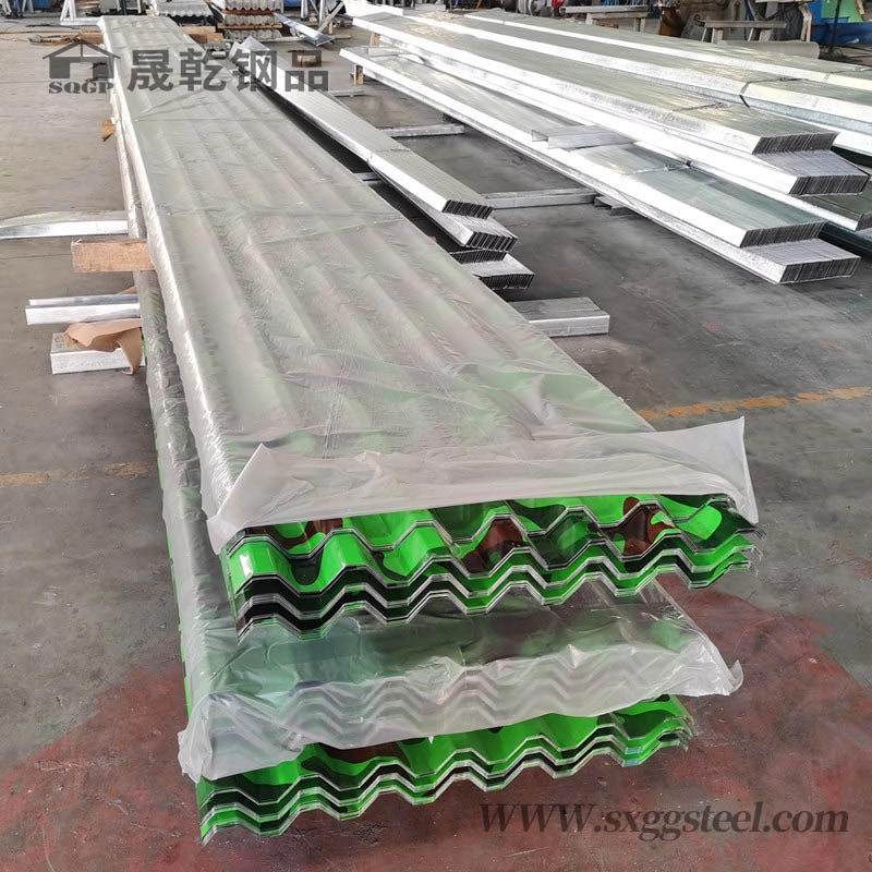 アルミニウム亜鉛コーティングを施した 750 タイプ波形クロア鋼板