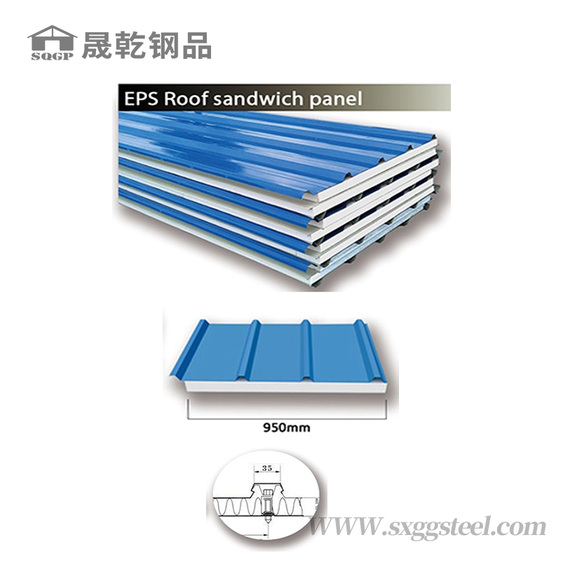 屋根瓦のための色の鋼鉄 EPS 屋根のサンドイッチ パネル