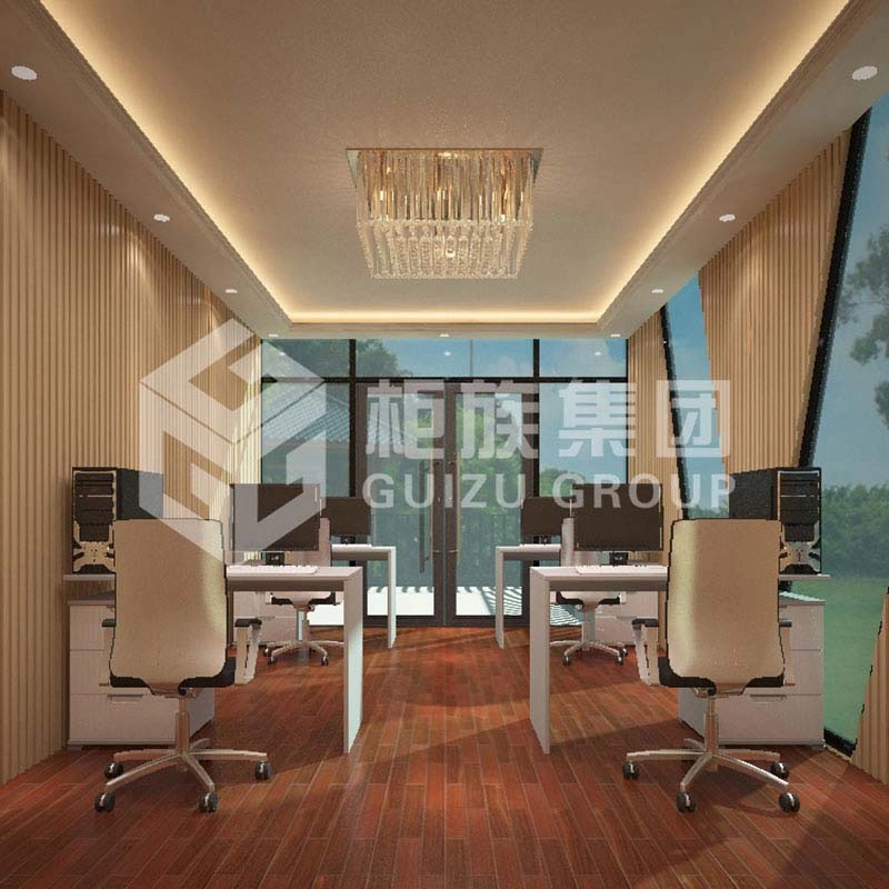 中国 2019 最新デザインのプレハブ工場スタジオ用の豪華な 40 フィートのコンテナ オフィス