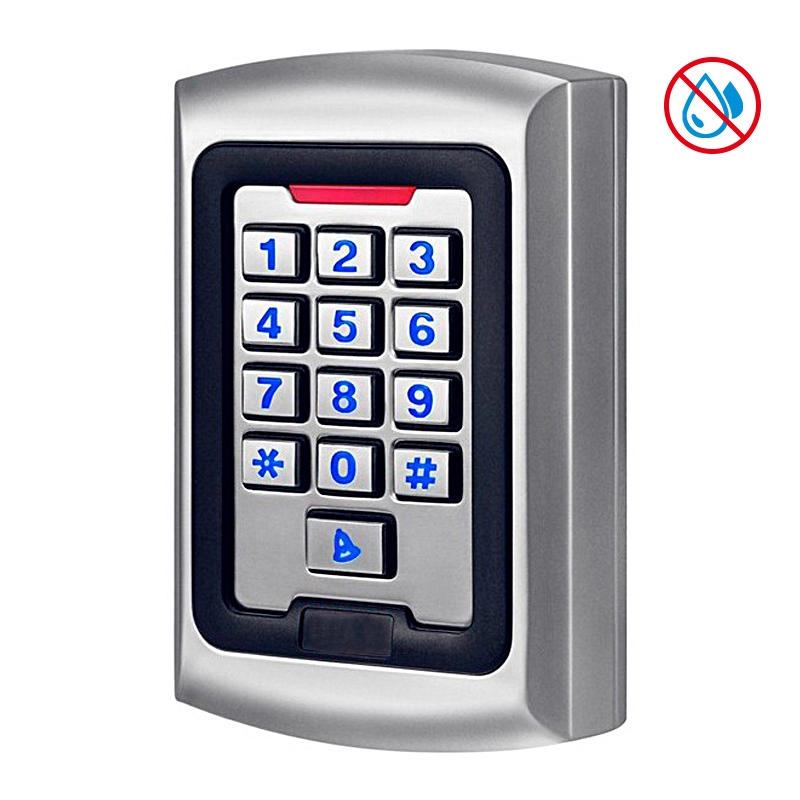 バックライト付きキーボードを備えた破壊行為防止 1 ドア アクセス コントロール