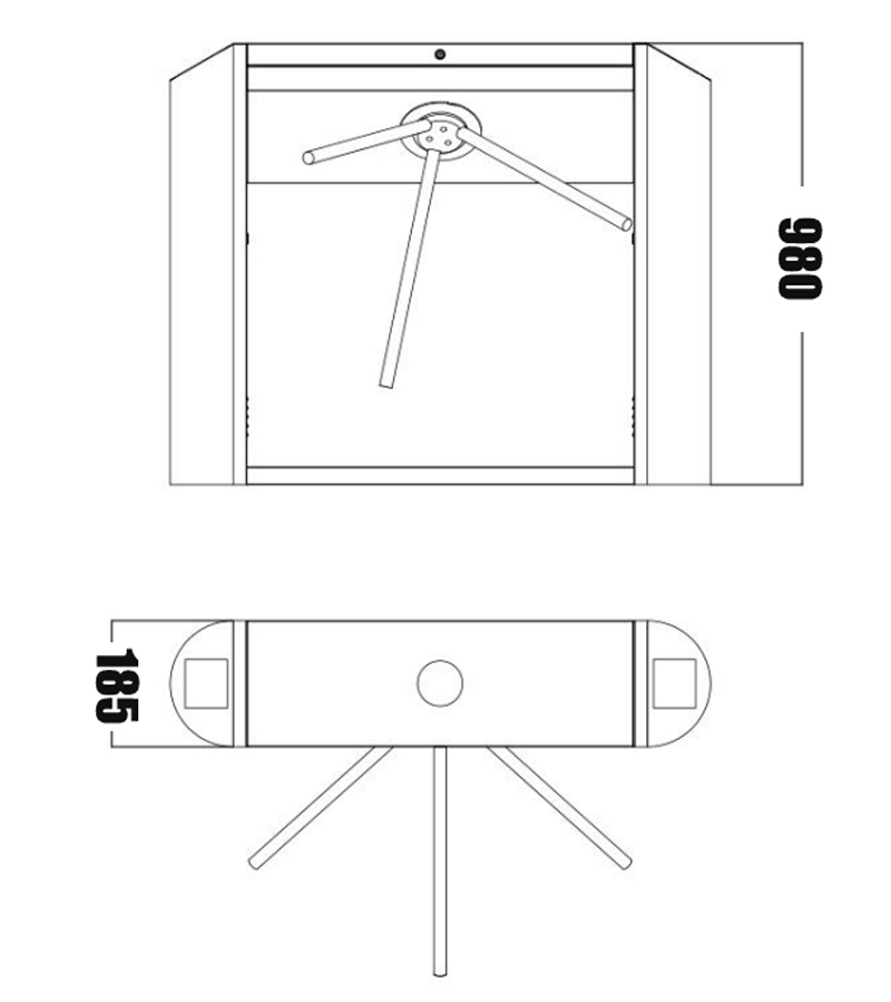 三脚改札口