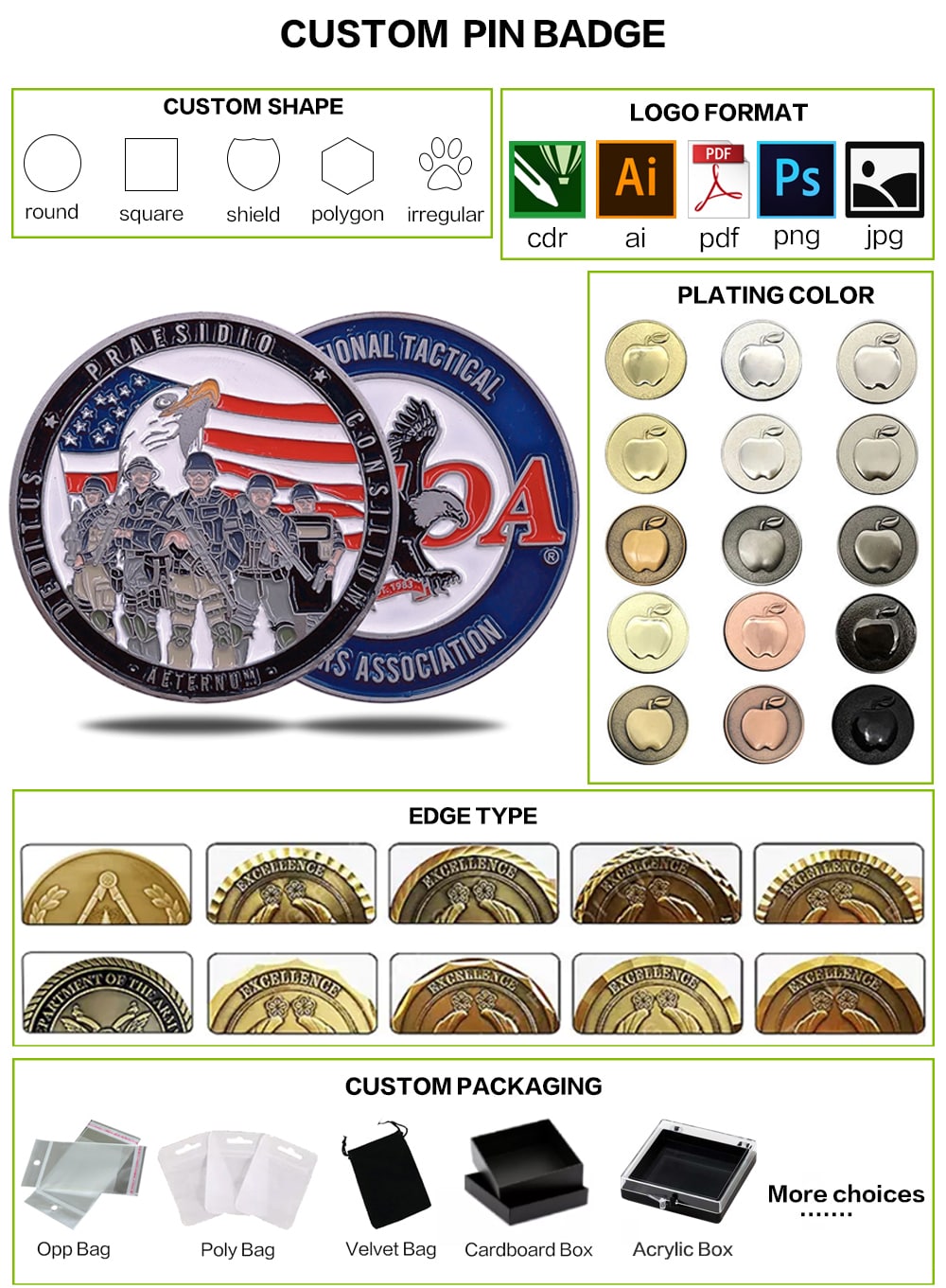 アメリカ国旗チャレンジコイン