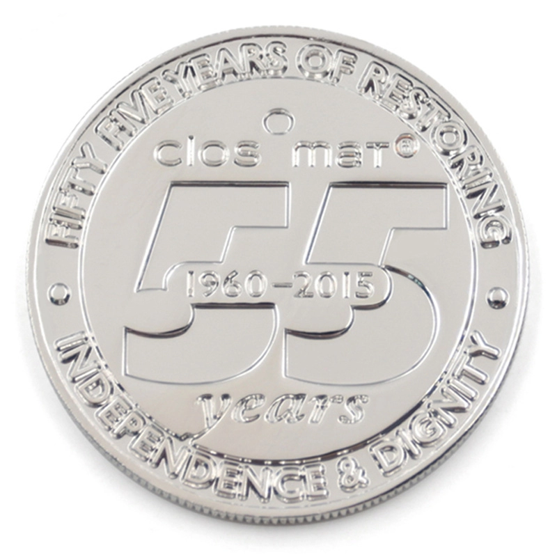 メーカーカスタム記念光沢のあるシルバーの記念コイン