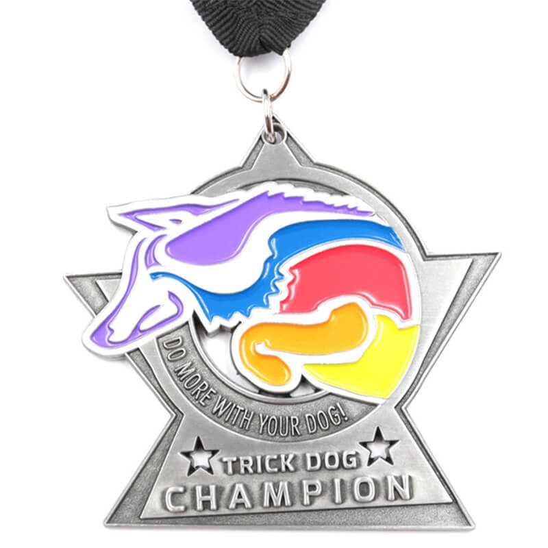 エナメル犬チャンピオンメダル卸売工場
